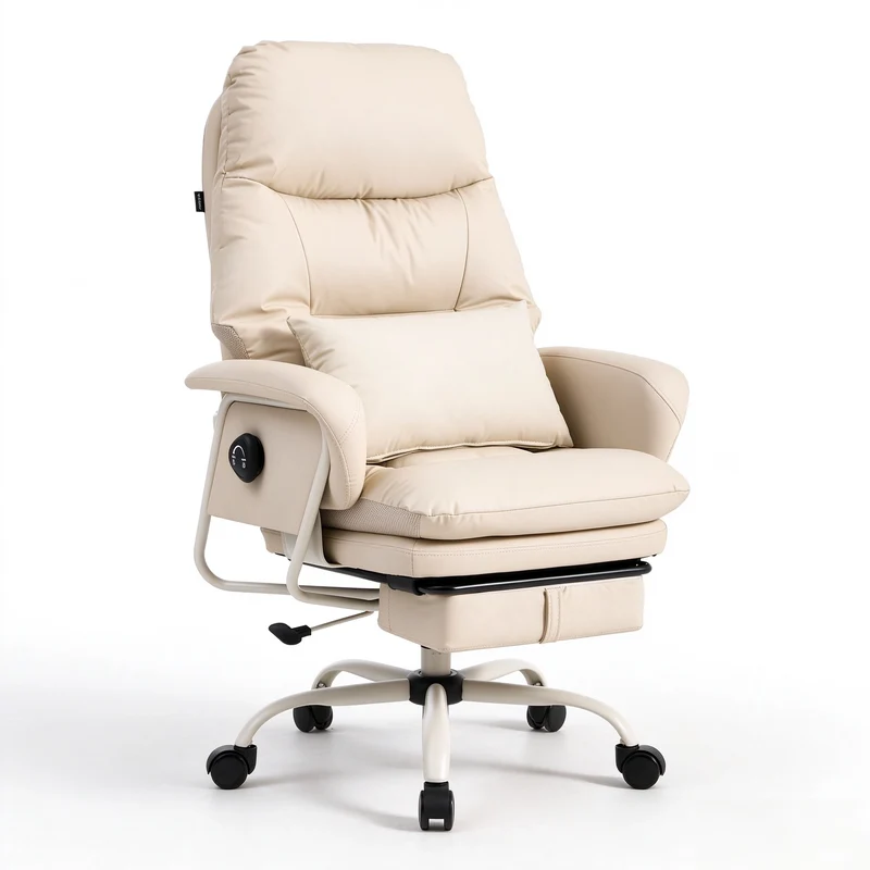 Nora Ergonomic Leather Chair with Deep Reclining Comfort