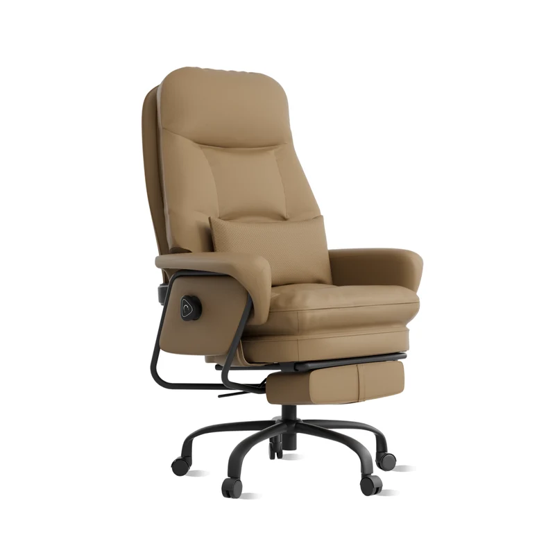 Nora Ergonomic Leather Chair with Deep Reclining Comfort