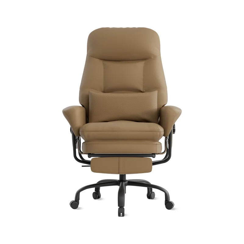 Nora Ergonomic Leather Chair with Deep Reclining Comfort