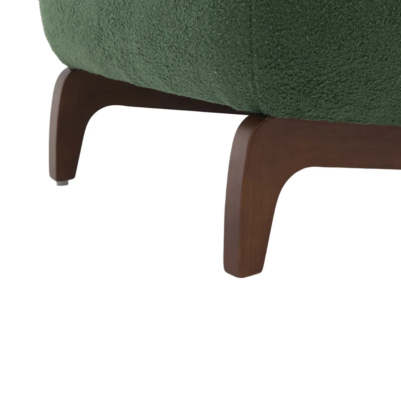 Cloud Nest Modern Boucle Accent chair with Wood Frame