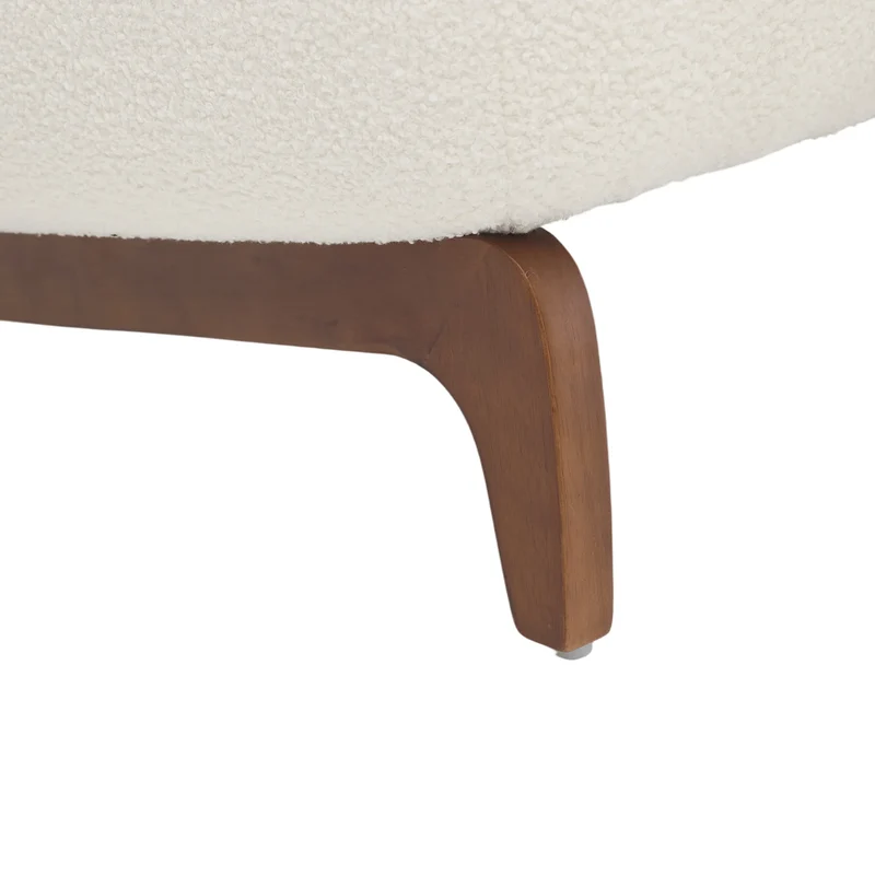 Cloud Nest Modern Boucle Accent chair with Wood Frame