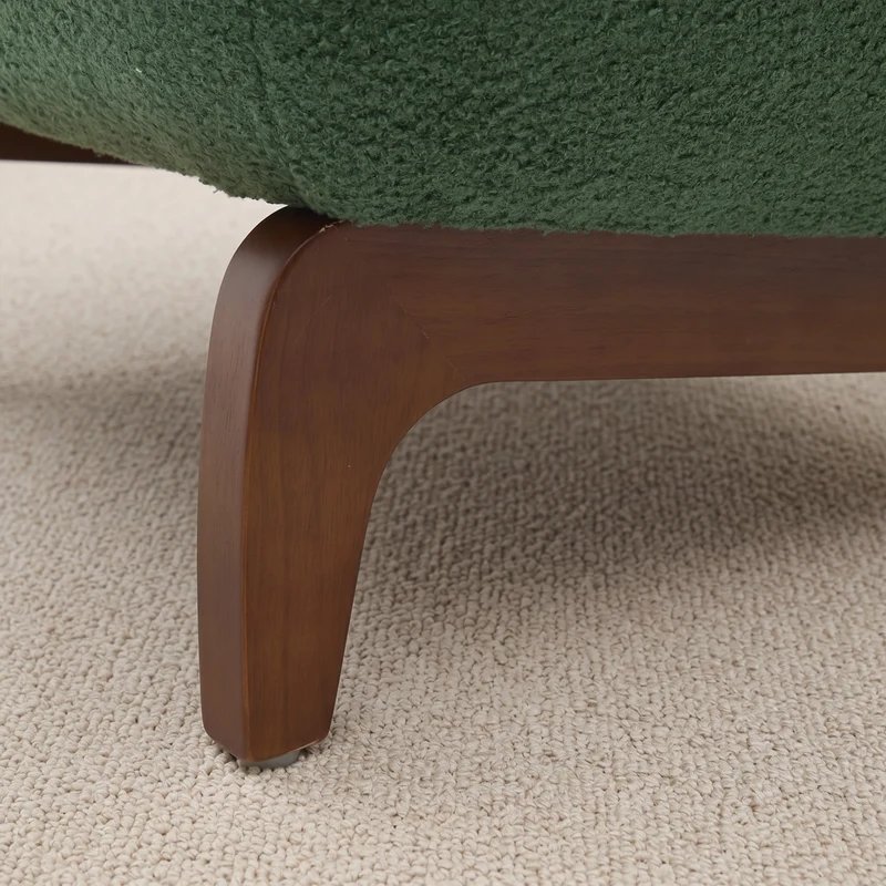 Cloud Nest Modern Boucle Accent chair with Wood Frame