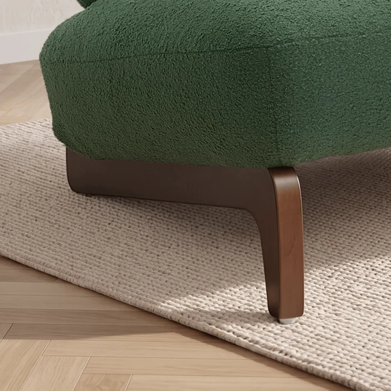 Cloud Nest Modern Boucle Accent chair with Wood Frame