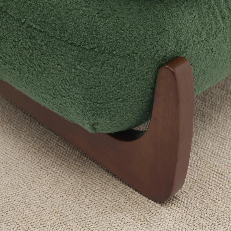 Cloud Nest Modern Boucle Accent chair with Wood Frame