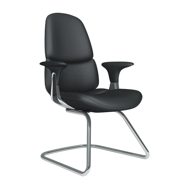 Omidi-Nyla Cantilever Leather Chair with Easy Adjustment
