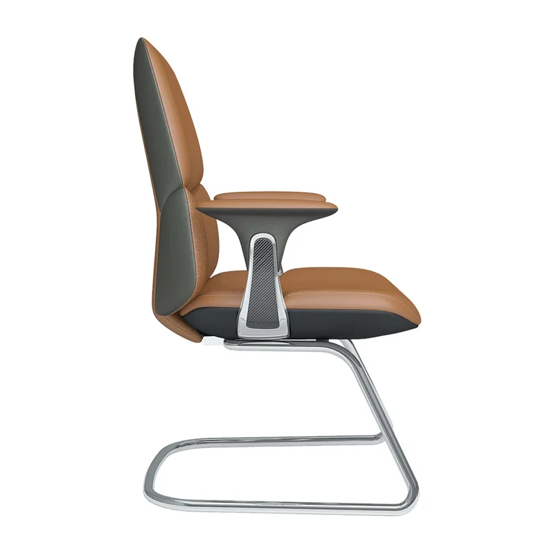 Omidi-Nyla Cantilever Leather Chair with Easy Adjustment
