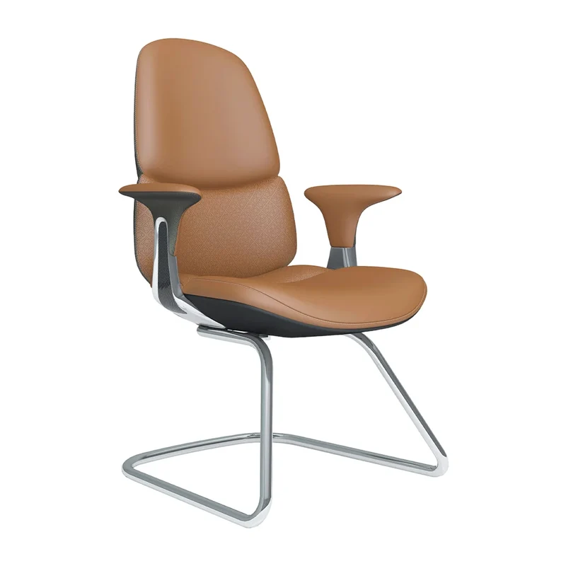 Omidi-Nyla Cantilever Leather Chair with Easy Adjustment