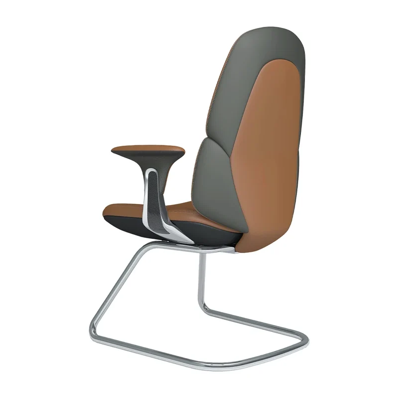Omidi-Nyla Cantilever Leather Chair with Easy Adjustment