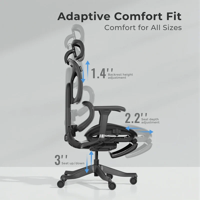 Welax S9 – Ergonomic Office Chair with One-Touch Controls