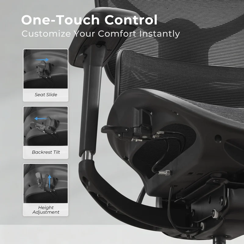Welax S9 – Ergonomic Office Chair with One-Touch Controls