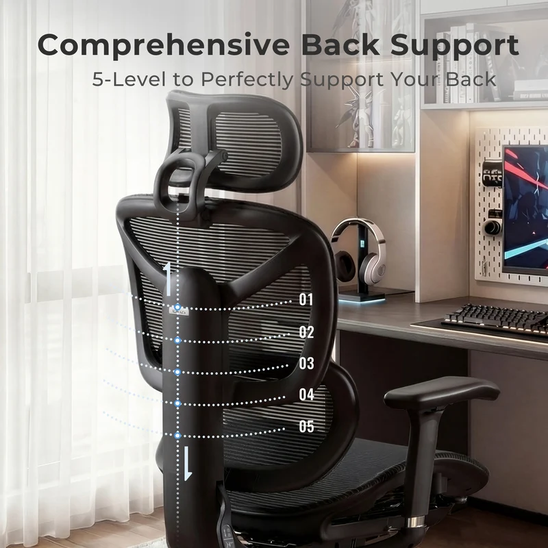 Welax S9 – Ergonomic Office Chair with One-Touch Controls