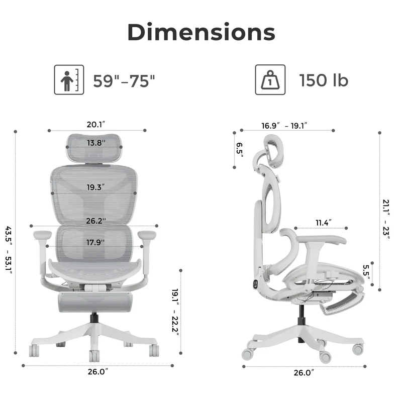 Welax S9 – Ergonomic Office Chair with One-Touch Controls
