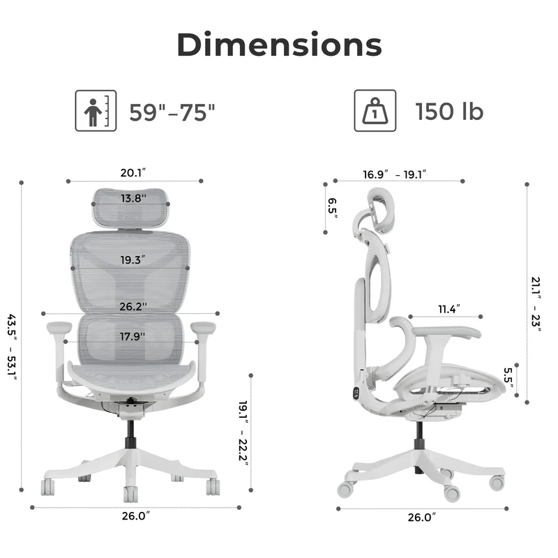 Welax S9 – Ergonomic Office Chair with One-Touch Controls