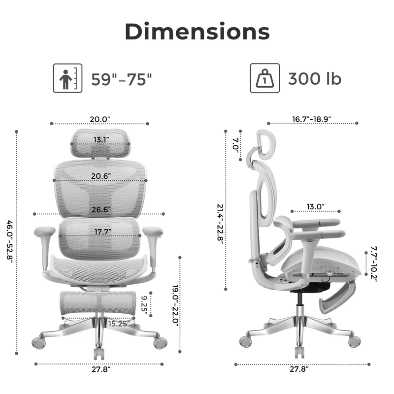 Welax S9 – Ergonomic Office Chair with One-Touch Controls