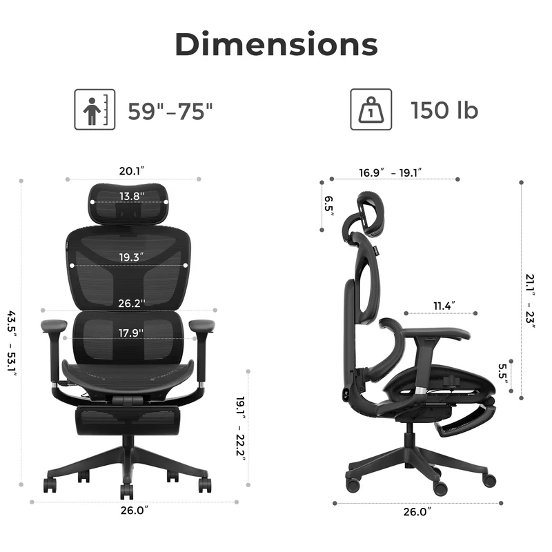 Welax S9 – Ergonomic Office Chair with One-Touch Controls