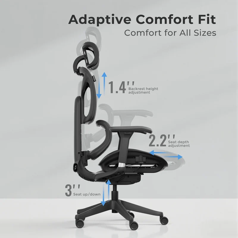 Welax S9 – Ergonomic Office Chair with One-Touch Controls