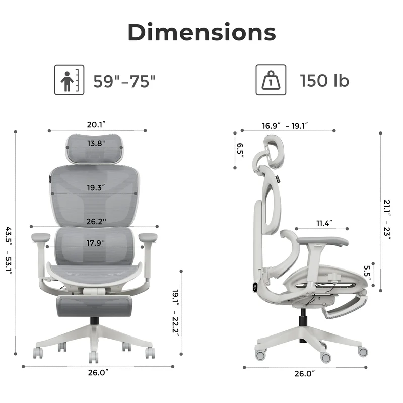 Welax S9 – Ergonomic Office Chair with One-Touch Controls