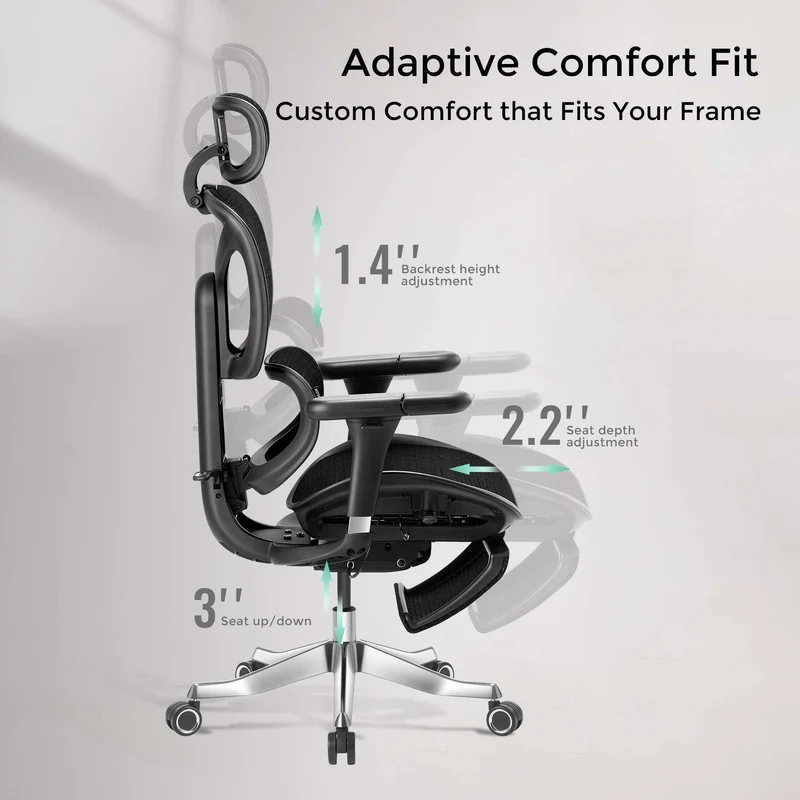 Welax S9 – Ergonomic Office Chair with One-Touch Controls