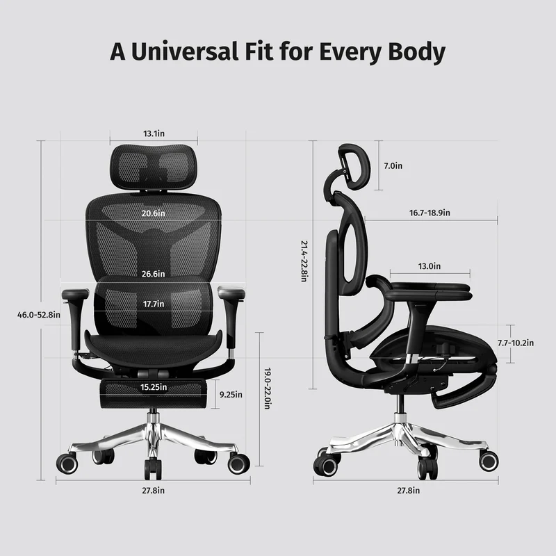 Welax S9 – Ergonomic Office Chair with One-Touch Controls