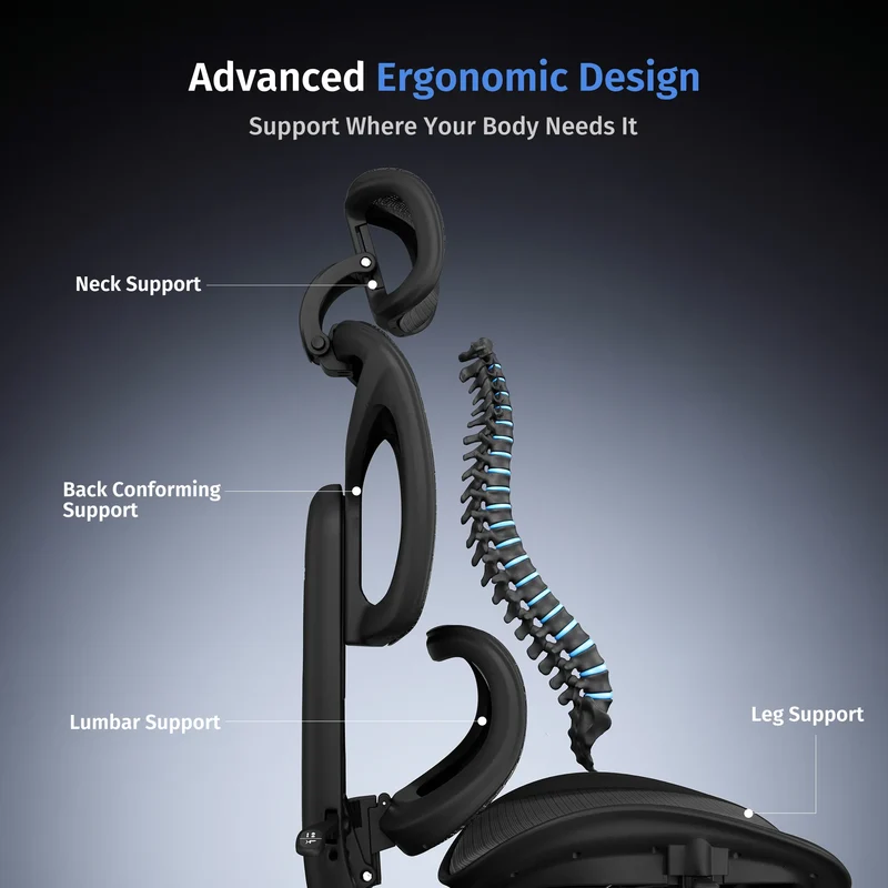 Welax S9 – Ergonomic Office Chair with One-Touch Controls