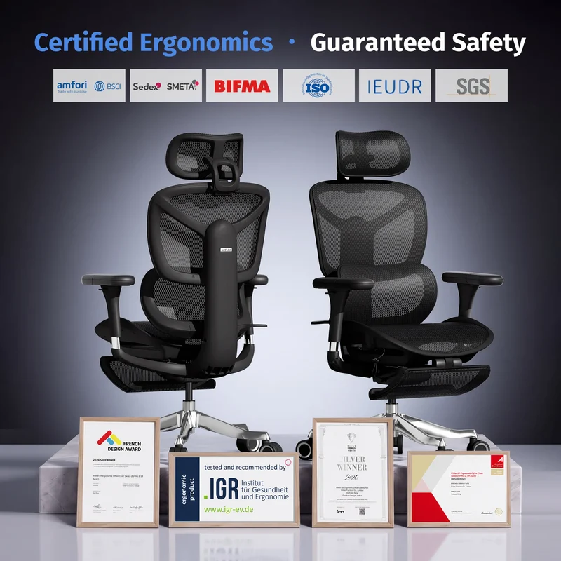 Welax S9 – Ergonomic Office Chair with One-Touch Controls