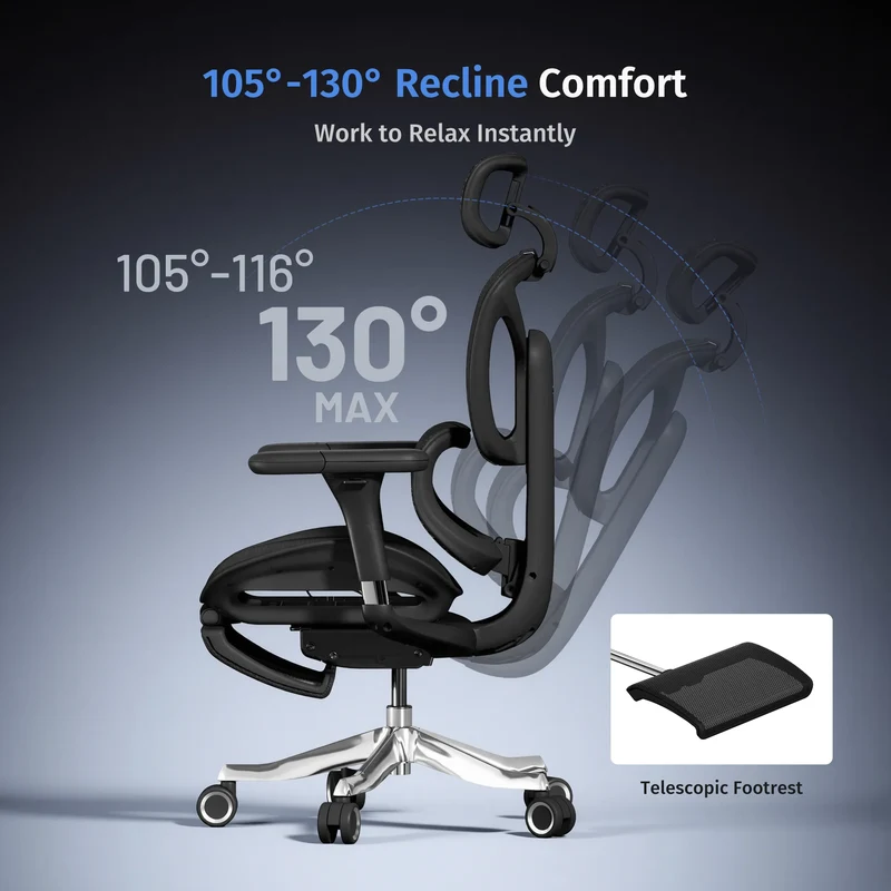 Welax S9 – Ergonomic Office Chair with One-Touch Controls