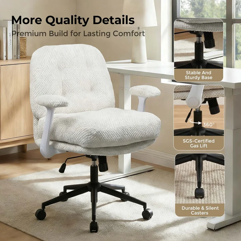 P5 Criss Cross Chair with Extra-Wide Seat and Flip Armrests