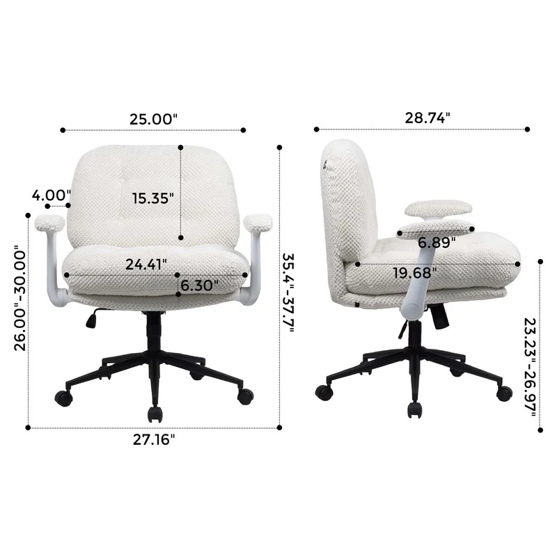 P5 Criss Cross Chair with Extra-Wide Seat and Flip Armrests
