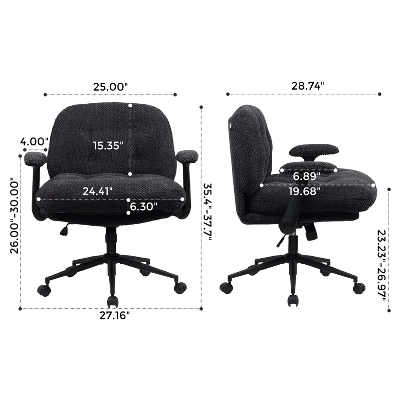 P5 Criss Cross Chair with Extra-Wide Seat and Flip Armrests