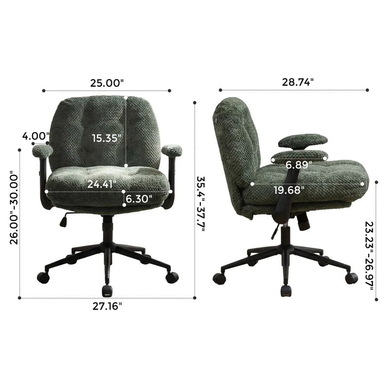 P5 Criss Cross Chair with Extra-Wide Seat and Flip Armrests
