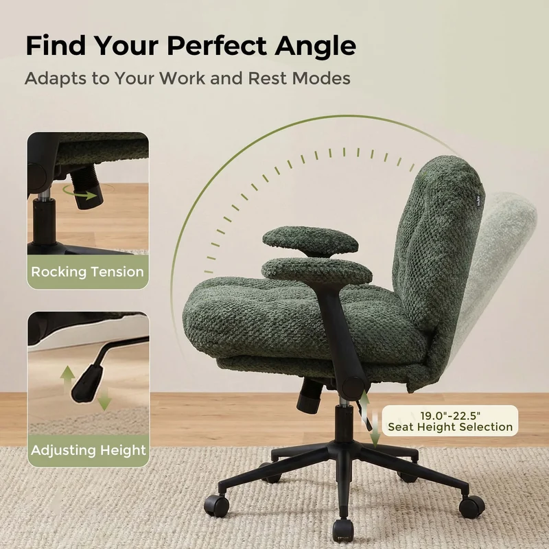 P5 Criss Cross Chair with Extra-Wide Seat and Flip Armrests