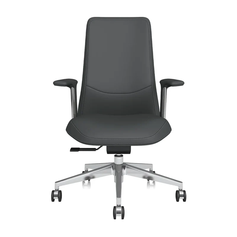 Omidi-Neris Mid-Back Leather Office Chair with Best Value