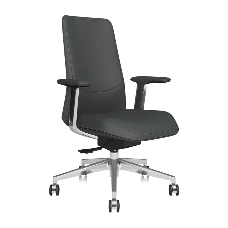 Omidi-Neris Mid-Back Leather Office Chair with Best Value