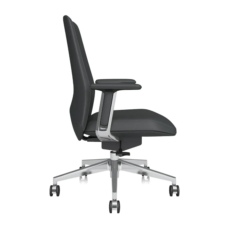 Omidi-Neris Mid-Back Leather Office Chair with Best Value