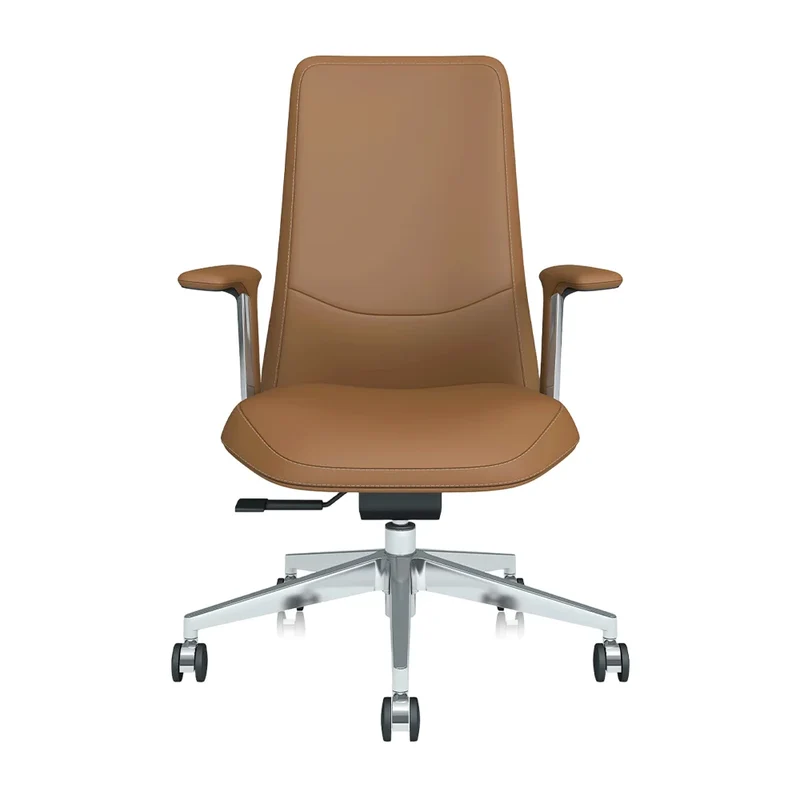 Omidi-Neris Mid-Back Leather Office Chair with Best Value
