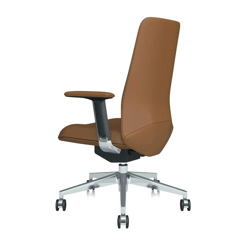 Omidi-Neris Mid-Back Leather Office Chair with Best Value