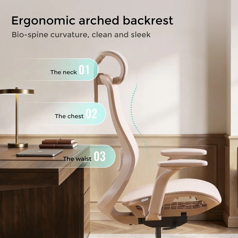 S5 Office Chair with Smooth Arch Design Style