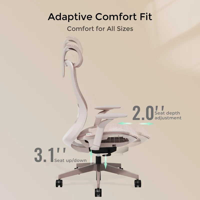 S5 Office Chair with Smooth Arch Design Style