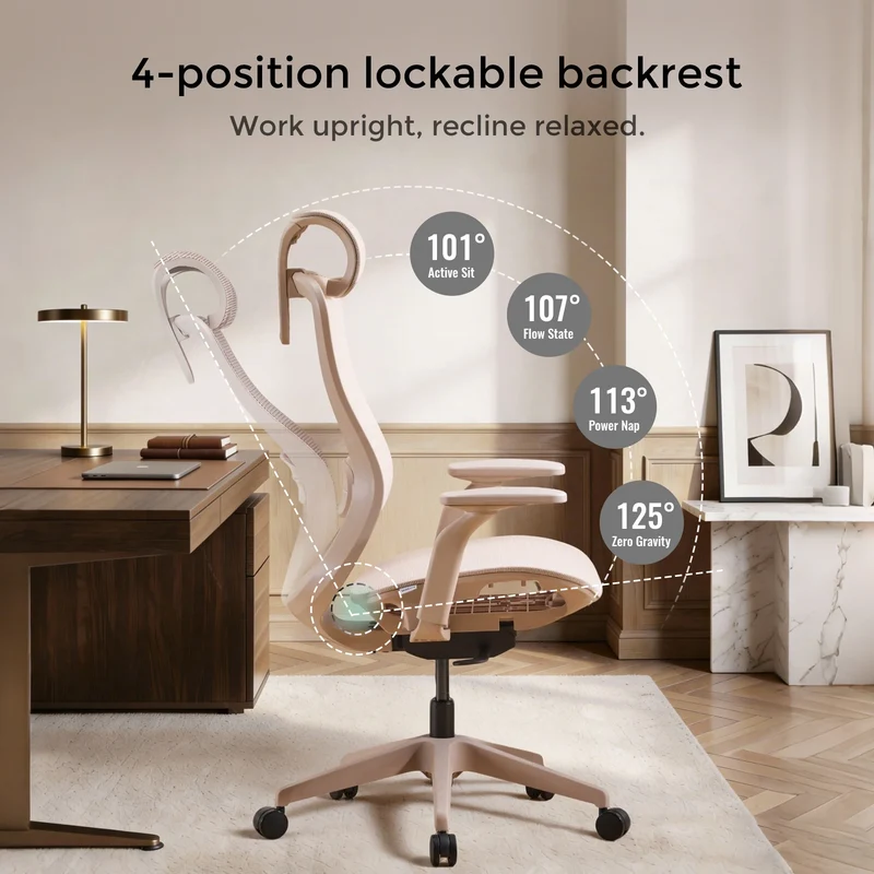 S5 Office Chair with Smooth Arch Design Style