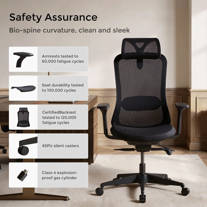 S5 Office Chair with Smooth Arch Design Style