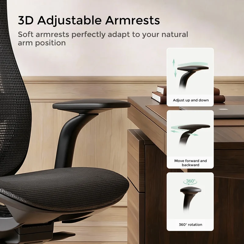 S5 Office Chair with Smooth Arch Design Style