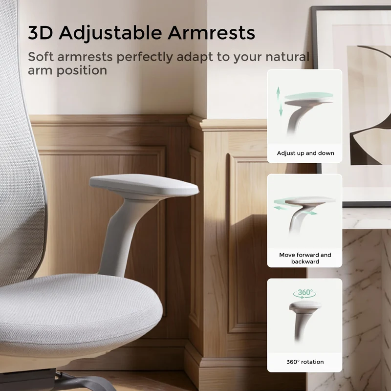 S5 Office Chair with Smooth Arch Design Style