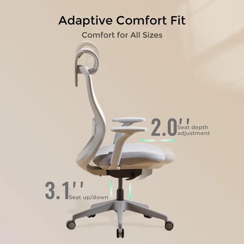 S5 Office Chair with Smooth Arch Design Style