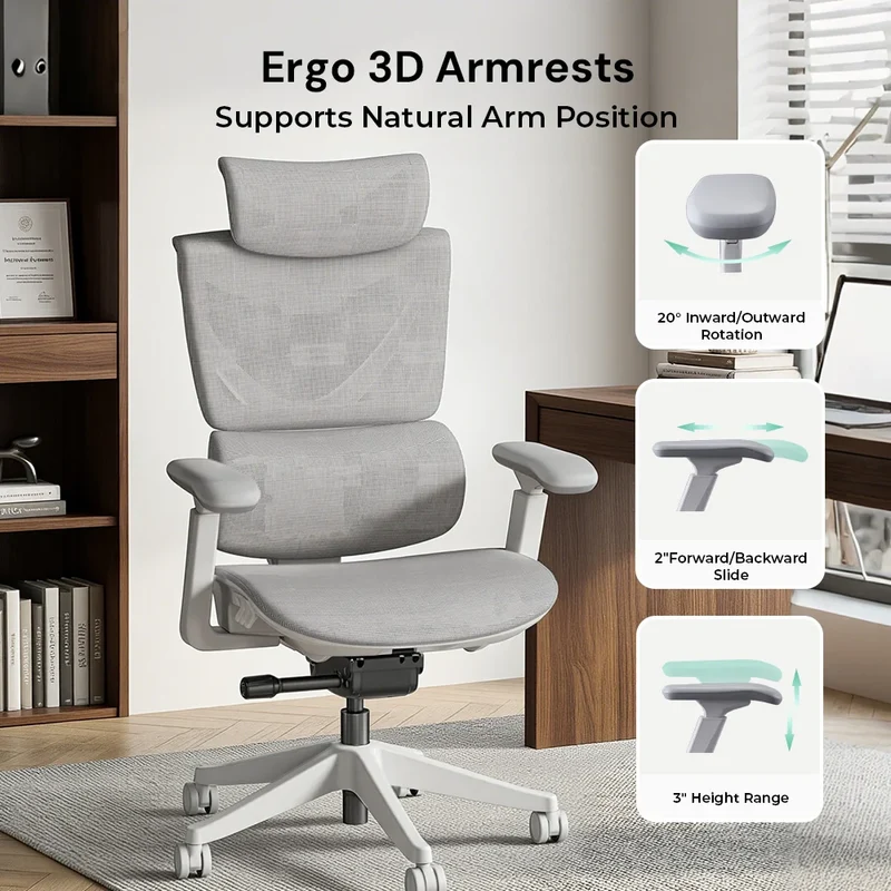 S7 Ergonomic Office Chair with Three-Button Adjustment