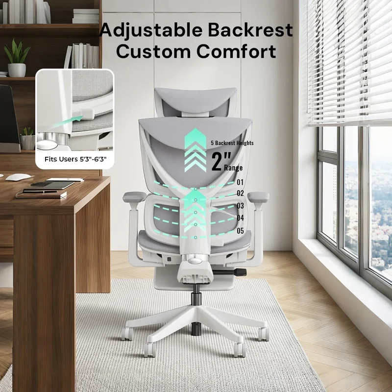 S7 Ergonomic Office Chair with Three-Button Adjustment