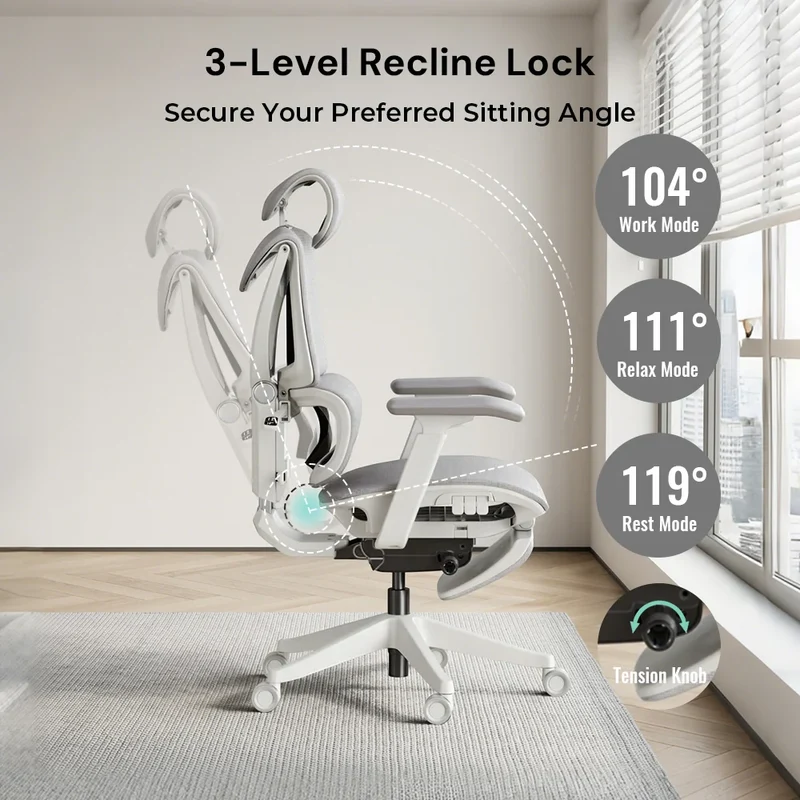 S7 Ergonomic Office Chair with Three-Button Adjustment