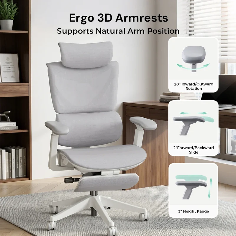 S7 Ergonomic Office Chair with Three-Button Adjustment