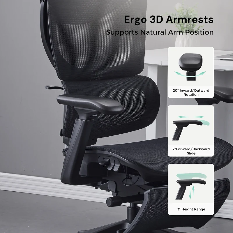 S7 Ergonomic Office Chair with Three-Button Adjustment
