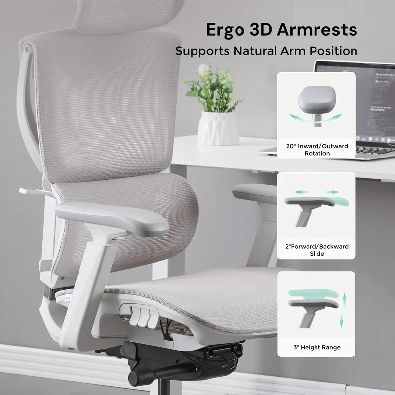 S7 Ergonomic Office Chair with Three-Button Adjustment