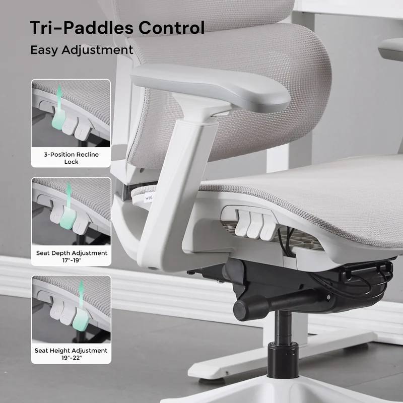 S7 Ergonomic Office Chair with Three-Button Adjustment